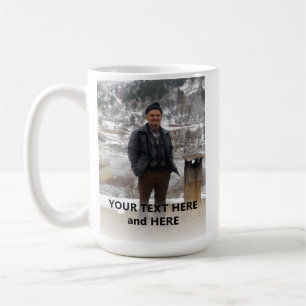 Personalised Add Photo and Text Coffee Mug