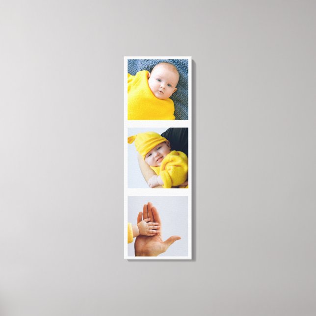 Personalised Add  Photographs Custom Made Canvas Print (Front)