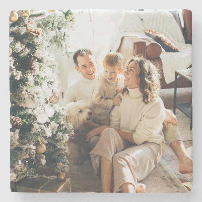 Personalised Add Your Favourite Picture Stone Coaster (Front)