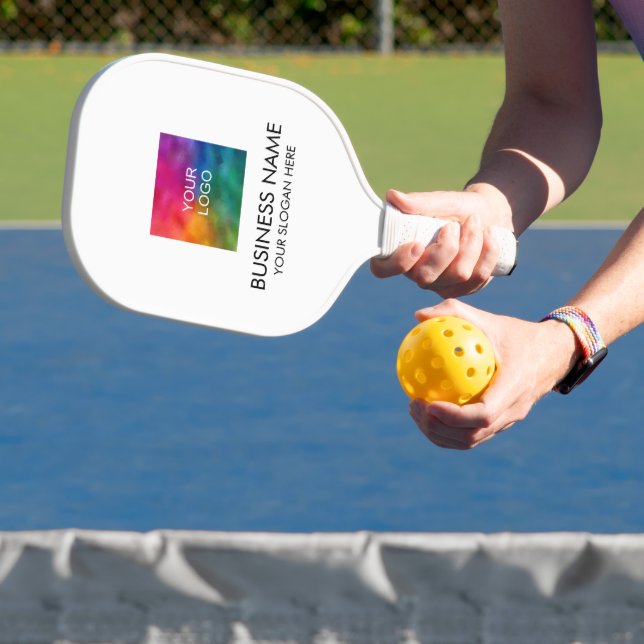 Personalised Add Your Logo Here Business Company Pickleball Paddle (Insitu)