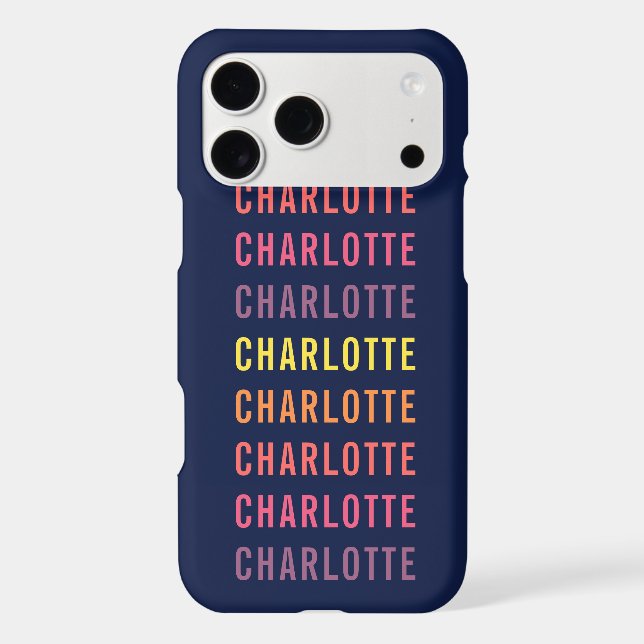 Personalised Add Your Name Fun Colour Gradient (Back)