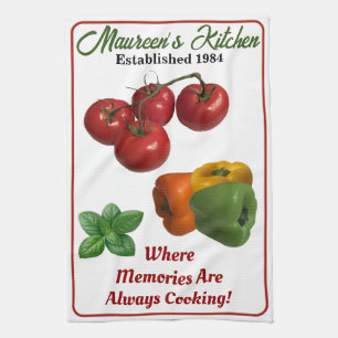 Personalised 'Add Your Name' Kitchen Dish Towel