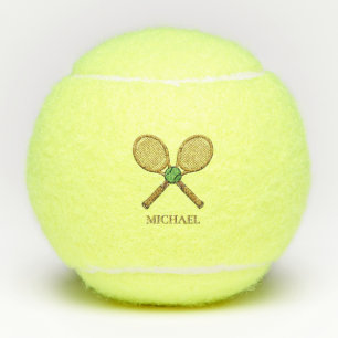 Personalised Add Your Name Tennis Ball Rackets