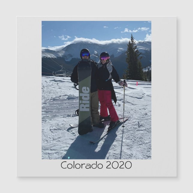 Personalised Add Your Own Photo Magnetic card (Front)