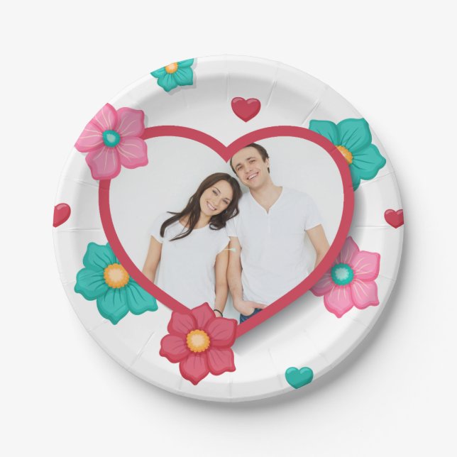 Personalised Add Your Own Photo Paper Plate (Front)