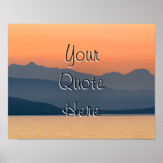 Personalised add your quote poster