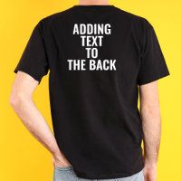 Personalised Adding Text To The Back Custom