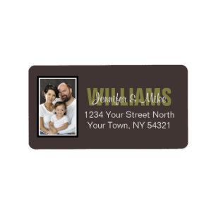 Personalised Address Label With Photo