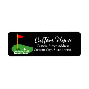 Personalised Address Labels, Custom Golf