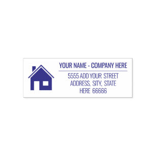 Personalised Address Name Home Self-inking Stamp