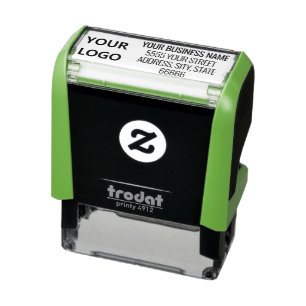 Personalised Address Stamp with Logo