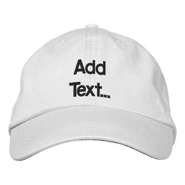 Personalised Adjustable Hat (Front)