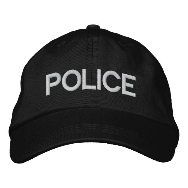 Personalised Adjustable Hat POLICE (Front)