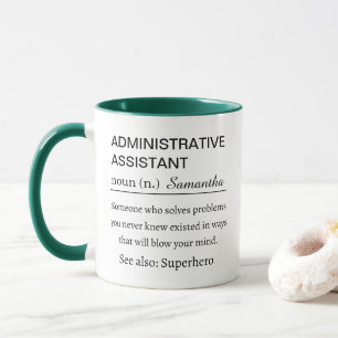 Personalised Administrative Assistant Definition Mug