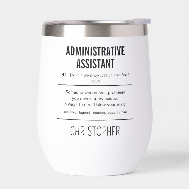 Personalised Administrative Assistant Funny (Left)