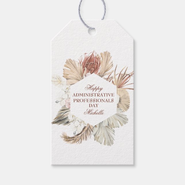 Personalised Administrative Professionals Day Gift Tags (Front)