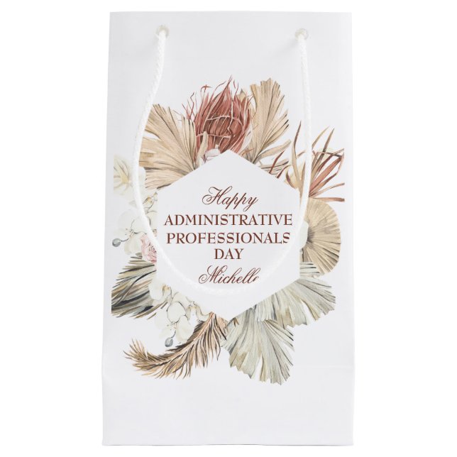 Personalised Administrative Professionals Day Small Gift Bag (Front)