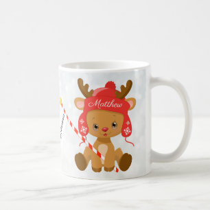 Personalised Adorable Baby Reindeer Coffee Mug