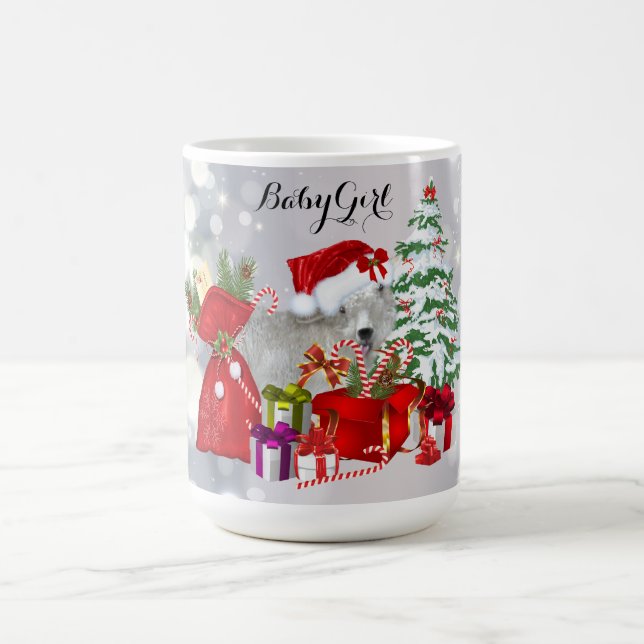 Personalised Adorable BabyGirl Goat Scene Mug (Center)