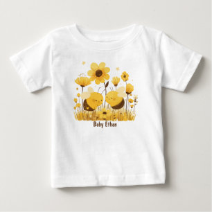 Personalised Adorable Bee-Themed T-Shirt