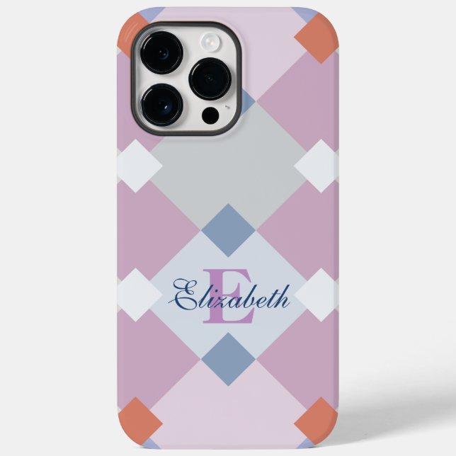 Personalised Adorable Geometric Diamond Shape Case-Mate iPhone Case (Back)