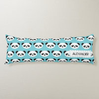 Personalised Adorable Panda Bear Pattern Blue Kids