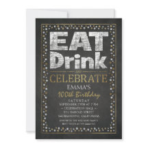 Personalised Adult 100th Birthday Invitations