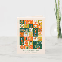 Personalised Advent Calendar Christmas Blank