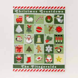 Personalised Advent Calendar Jigsaw Puzzle