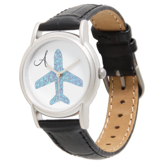 Personalised Aeroplane  Watch (Angled)