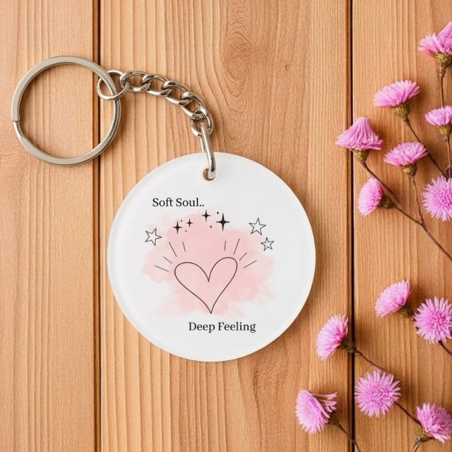 Personalised Aesthetic Watercolor Keychain (Creator Uploaded)