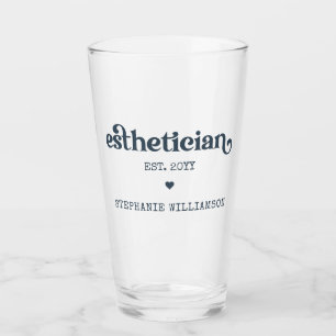 Personalised Aesthetician Cosmetologist Beautician Glass
