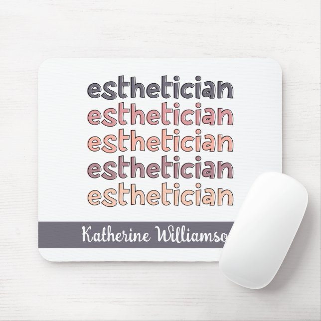 Personalised Aesthetician Cosmetologist Beautician Mouse Mat (With Mouse)