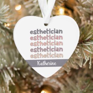 Personalised Aesthetician Cosmetologist Beautician Ornament