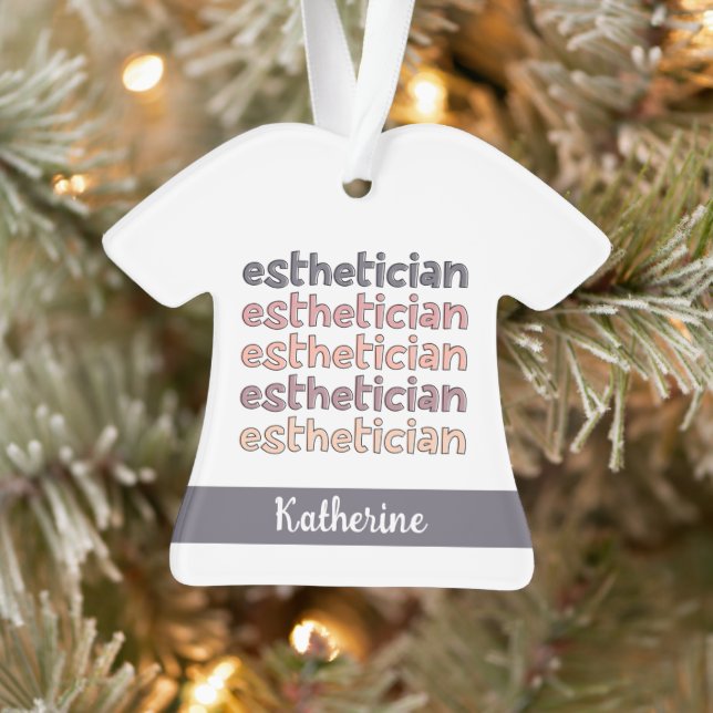 Personalised Aesthetician Cosmetologist Beautician Ornament (Tree)