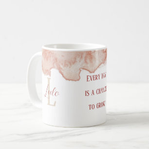 Personalised Affirmation Pink Watercolor Coffee Mug