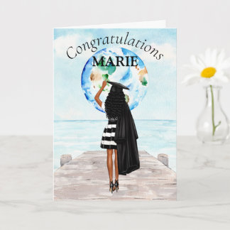 Personalised African American Congratulations Card