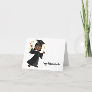 Personalised African-American Kindergarten Card