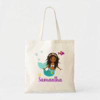 Personalised African American Mermaid Curly Hair