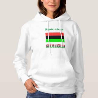 Personalised African Diaspora Flag Women's Hoodie