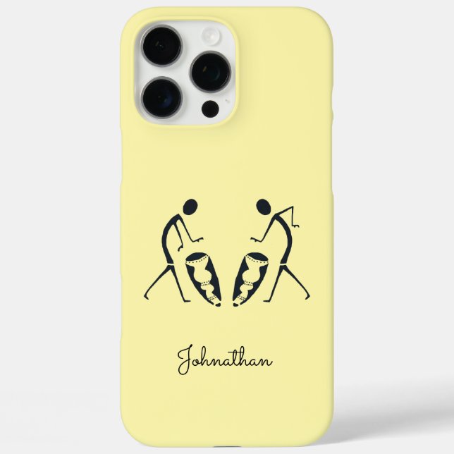 Personalised, African Drumming iPhone / iPad case (Back)