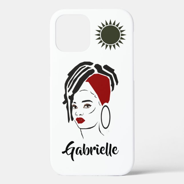 Personalised African Queen Apple IPhone Case (Back)