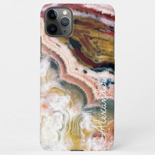 Personalised Agate Handwritten Name Trendy Modern iPhone 11Pro Max Case
