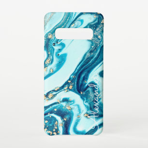 Personalised Agate Handwritten Name Trendy Modern Samsung Galaxy Case