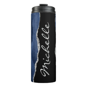 Personalised Agate Thermal Tumbler
