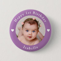 Personalised Age, Name And Photo Birthday Lavender