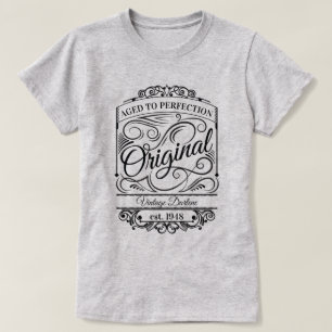 Personalised Aged to Perfection Vintage Original T-Shirt