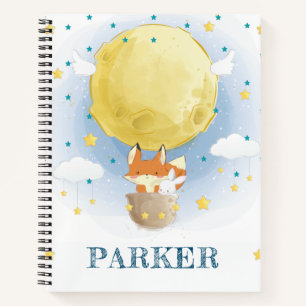 Personalised Air Balloon Stars Notebook
