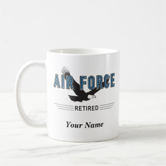 Personalised Air Force Retiree Mug