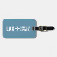 Personalised Airport Code To Anywhere Blue